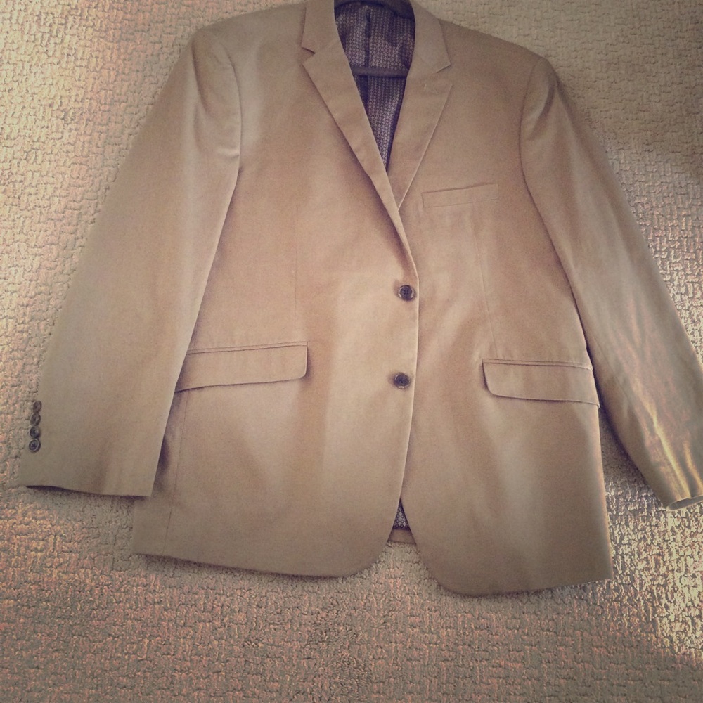 Khaki Cotton Blazer